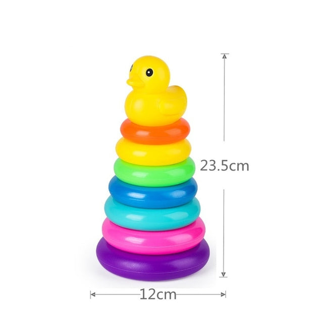 Yellow Duck Rainbow Tower
