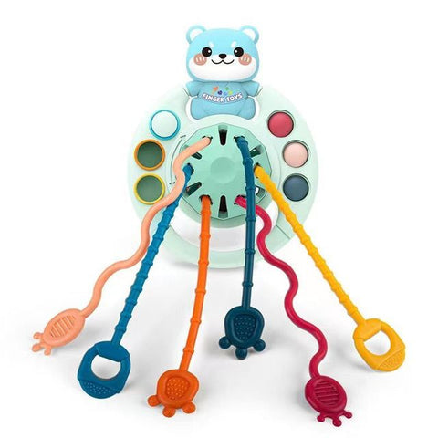 Montessori Silicone Pull String Toy
