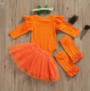 Pumpkin Halloween Outfit Set