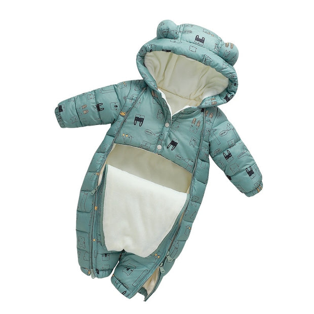 Hooded Baby Snowsuit