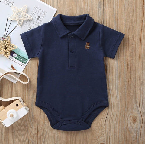 Baby Summer Polo Romper