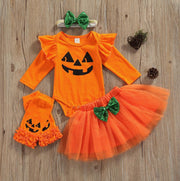 Pumpkin Halloween Outfit Set