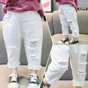 Unisex Casual Ripped Jeans