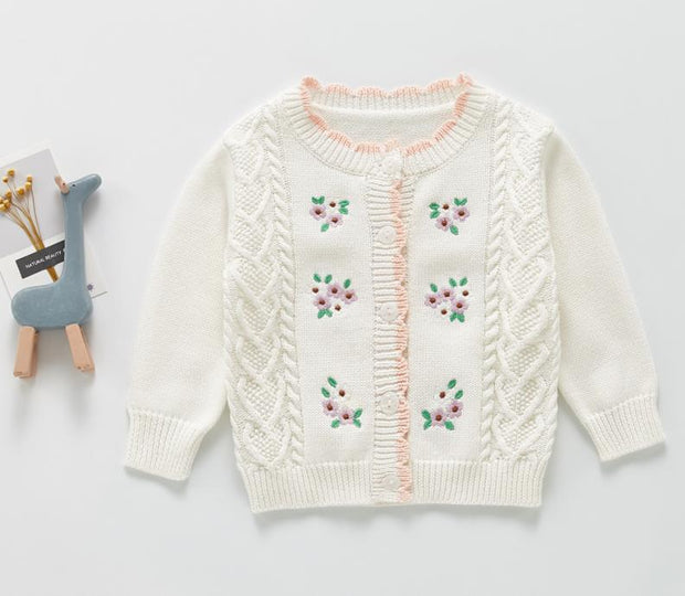 Embroidered Floral Cardigan