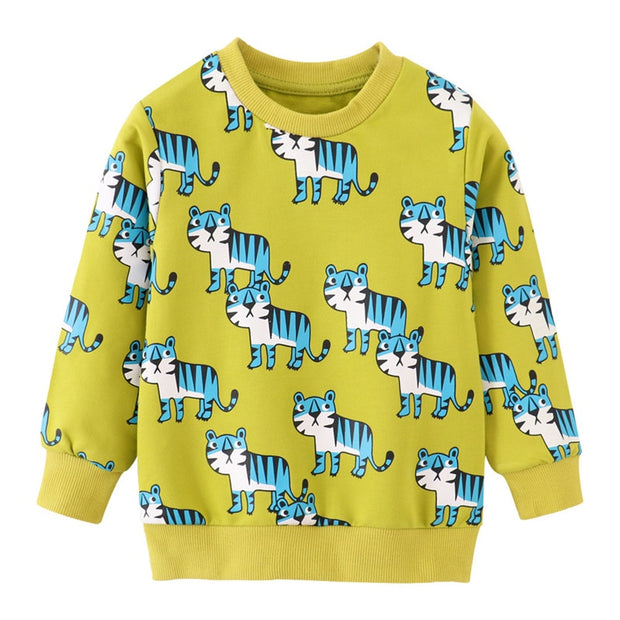 Animal Print Long Sleeve Sweater