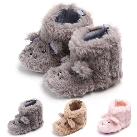 Fuzzy Animal Design Boots