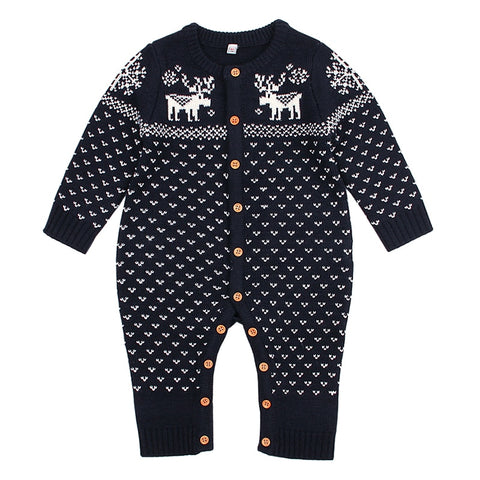 Full Button Christmas Onesie