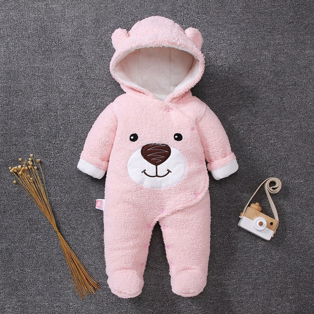 Thick Hooded Winter Onesie