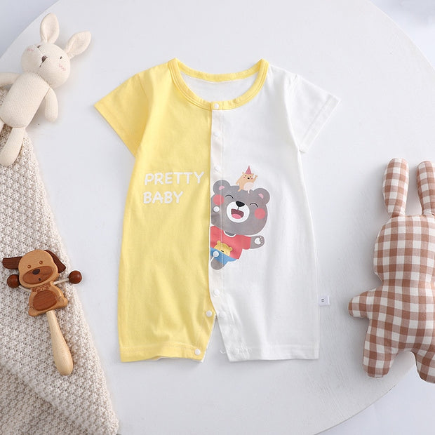 Two-tone Summer Baby Jumpsuit