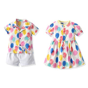 Summer Polka Twin Outfit