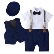 Cotton Romper with Vest Outfit