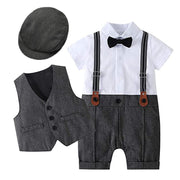 Cotton Romper with Vest Outfit