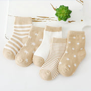 5 Pairs Printed Socks