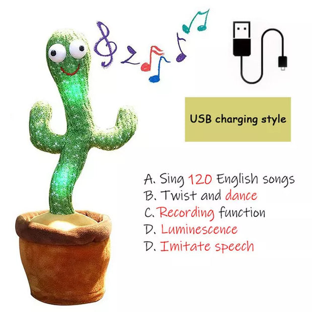 Voice Interactive Dancing Cactus