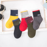 5 Pairs Printed Socks
