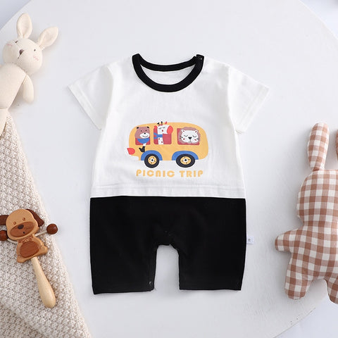 Two-tone Summer Baby Jumpsuit