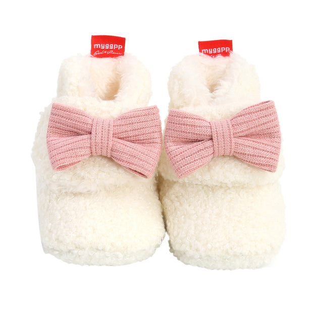 Bow Knot Flat Winter Shoes