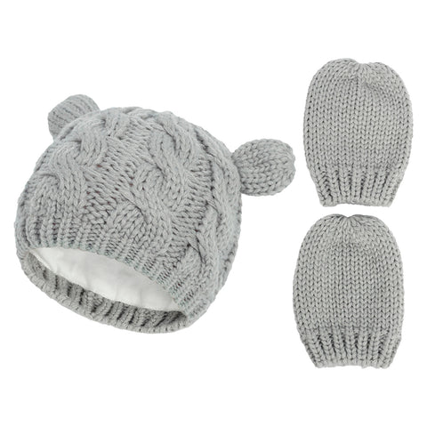 Baby Beanie and Gloves Set