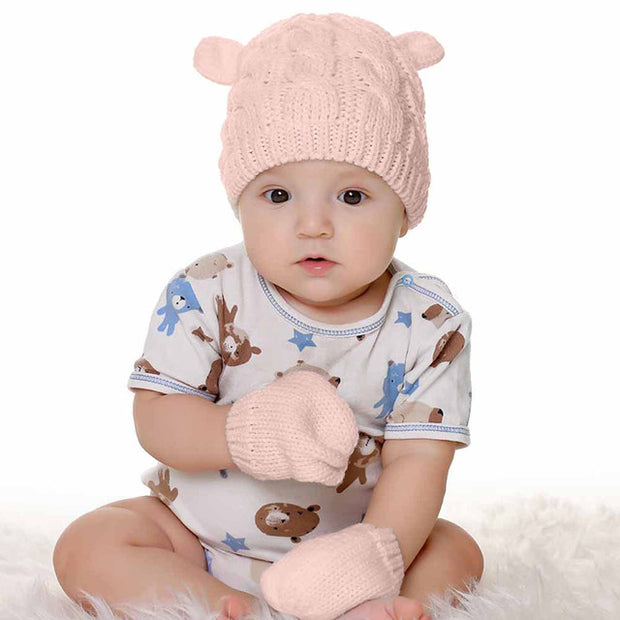 Baby Beanie and Gloves Set